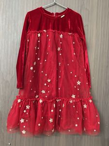 cutecummer Red Starryvalvet party wear Dress