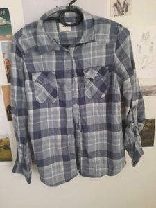 Max Light Blue Plaid Shirt
