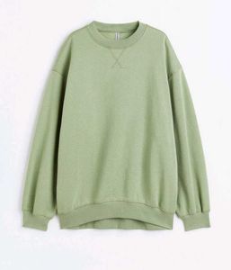H&amp;M Olive Green Oversized Sweatshirt