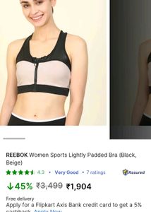 Front Zip Sports Bra
