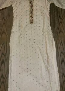 Traditional White Kurta Set