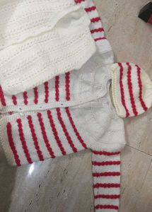 Handmade Sweter+halfsweter+cap