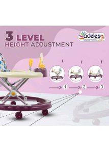 Baby Walker with Teddy Bear Print
