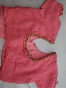 Saree With Stiched Blouse