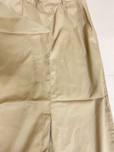 Valtta Khaki Straight Skirt