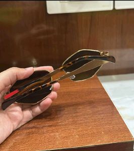 Gold Geometric Sunglasses