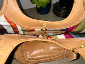 COACH Legacy Ergo camel leather hobo shoulder bag