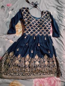 Petrol Colour Afgani Salwar Suit