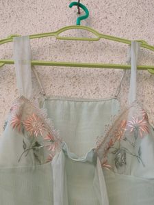 Sheer Embroidered Camisole