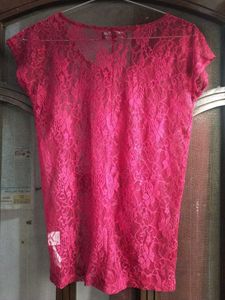 Pink Lace Top