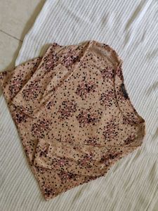 M&amp;S Floral Long Sleeve Top