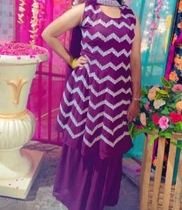 Beautiful Wine Palazo Suit💜