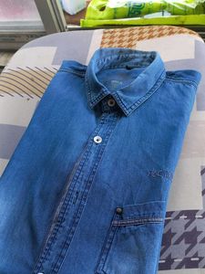 A Full Sleeve  Jeans Shirt  Used In All Occas