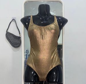 Golden Shimmer Swimsuit