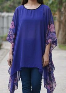 Floral Print Kaftan Top