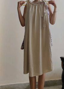 Beige Midi Dress