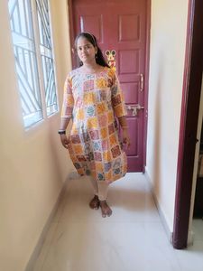 Foil print RayonSide slit Heavy Qualitysize L to X