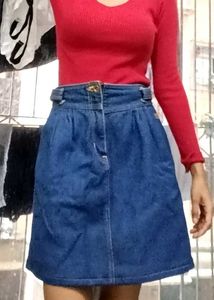 Denim Mini Skirt