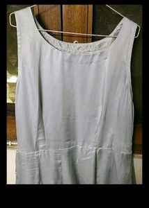 Flared Satin Dress