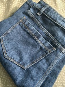 Straight Fit Navy Blue Denim Jeans