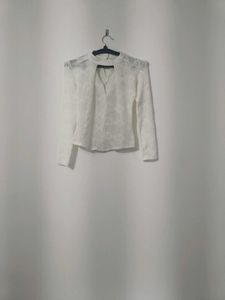 Ivory lace Elegance blouse