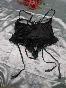 Black Lace Teddy Lingerie