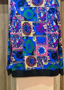 funky, pop-art inspired high-neck jacket