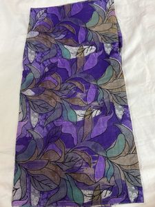 Purple Leafy Fabric