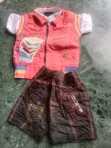 Shirt Shorts And Jacket Set