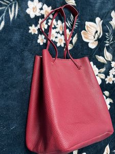 Red Tote Bag.