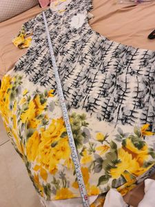 🌿🌼Casual Floral &amp; Abstract Print Dress🌼🌿