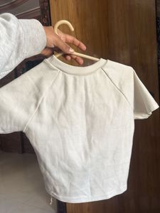 Casual White Crop Top