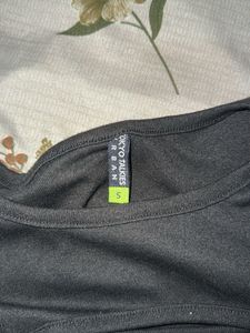 Black Cut Out T-Shirt