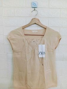 Embellished Neck Top