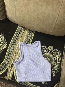 Cute lavender Crop Top