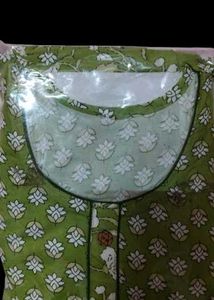Green Printed anarkali gown