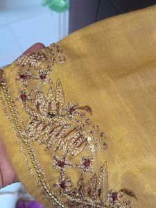 Golden Embroidered Blouse