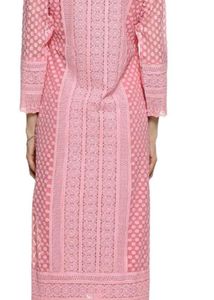 Elegant Pink chikankari Lucknowi kurti