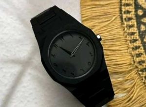 Luxury Black Arabic Dial Watch – Stainless Steel