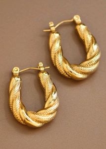 Gold Anti Tarnish Hoop Earrings
