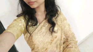 Gorgeous Gold Embroidered Saree