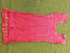 Red Embroidered Kurta