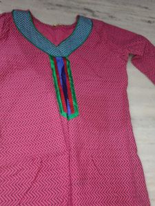 Three Fourth Formal Straight Kurta