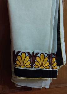 Cream Color Saree