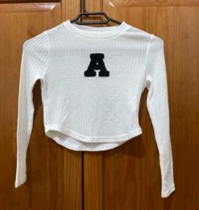 Cute White Crop Top