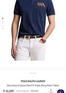 Ralph Lauren Triple Pony Embroidered Polo Tshirt