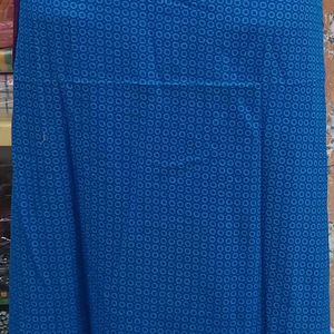 Blue cotton nighty