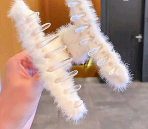 Fluffy Hair Clips