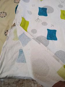 Beige Kurta With Abstract Design