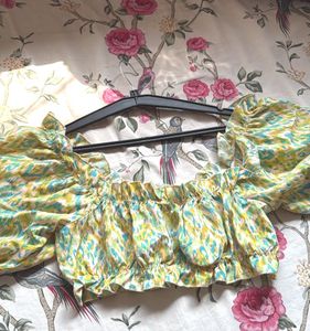 Brand New Floral Print Crop Top, Bust-38/36